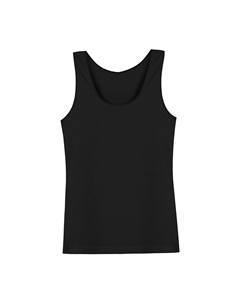 Хлопковая женская майка с толстыми бретелями, черный Hnx