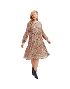 Женское прозрачное многослойное платье больших размеров, цвет Antique Blush Floral Ellos