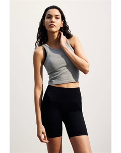 Бесшовный укороченный спортивный топ из материала drymove, серый H&m