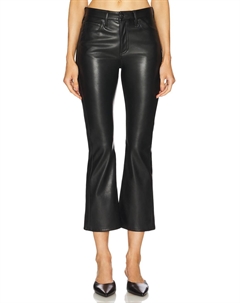 Расклешенные брюки из искусственной кожи peyton, черный Rag & bone