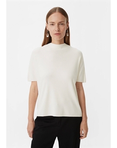 Тонкий вязаный свитер Sweater, белый Comma,