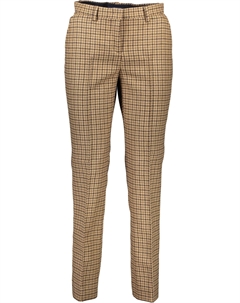 Коричневые женские брюки из полиэстера Gant