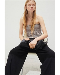 Драпированный топ бандо, бежевый H&m