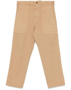 Укороченные брюки из габардина, коричневый Aspesi