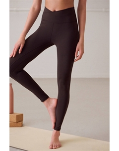 Леггинсы обертывания для активной йоги, коричневый Next