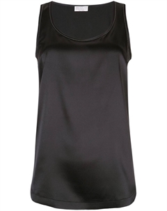 "топ без рукавов с вырезом ""ковш""", черный Brunello cucinelli