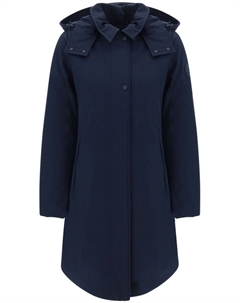 Пальто с капюшоном, синий Woolrich