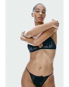 Вышитые стринги, черный H&m