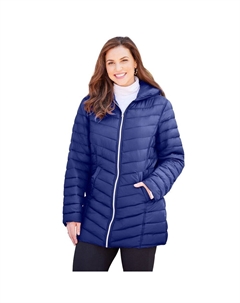 Женское компактное пуховое пальто больших размеров, цвет Ultra Blue Catherine's