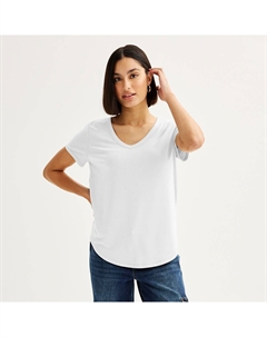 Юниорская футболка с короткими рукавами и V-образным вырезом, цвет Modern White So