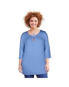 Женская распашная туника больших размеров Katerinas Liz&me, цвет French Blue Catherine's