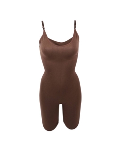 Женское корректирующее белье с контролем живота, боди с полным бюстом и формирователем тела, коричневый Unique bargains