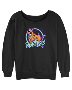 Юниорский Скуби-Ду Рух-Ро! Пуловер с рисунком Scared Trick Or Treat, черный Licensed character