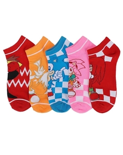 Женские носки Sonic, 5 пар носков до щиколотки, мультиколор Licensed character