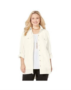 Женская рубашка больших размеров Liz&me Camp, цвет Ivory Catherine's
