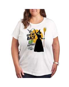 Плюс футболка с рисунком «Тапочки из страны Оз», белый Licensed character