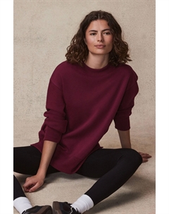 Удлиненная хлопковая толстовка свободного кроя Essentials, красный Next