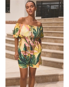 Летний комбинезон с открытыми плечами, красный Next