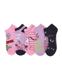 Женские носки до щиколотки Courage Cowardly Dog, 5 шт., мультиколор Licensed character