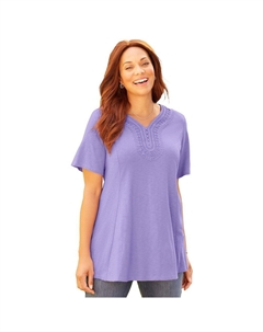 Женская распашная туника крючком для миниатюрных размеров, цвет Vintage Lavender Catherine's