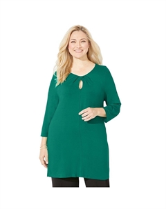 Женская распашная туника больших размеров Katerinas Liz&me, цвет Clover Green Catherine's