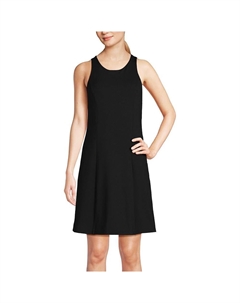 Женское мини-платье Lands End Social Active с трусами, черный Lands' end