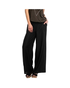 Женские мягкие широкие брюки больших размеров с эластичной спинкой, черный Ellos