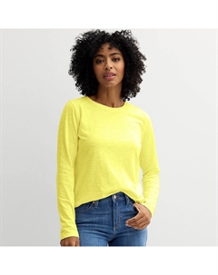 Женская повседневная футболка с круглым вырезом и длинными рукавами, цвет Transcend Green Sonoma goods for life