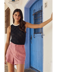 Легкие джинсовые шорты карго из 100% хлопка, розовый Next