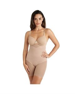 Женское корректирующее белье Extra-Firm Control Inside Magic Tummy Tuck High Waist Thigh Slimmer 7609, цвет Stucco Naomi & nicole
