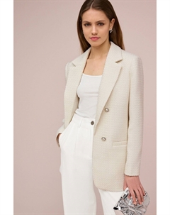 Приталенный блейзер из букле, экрю Next