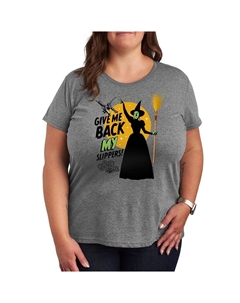 Плюс футболка с рисунком «Тапочки из страны Оз», цвет Heather Gray Licensed character