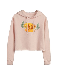 Укороченное худи цвета кофе Gilmore Girls Luke's для юниоров, розовый Licensed character