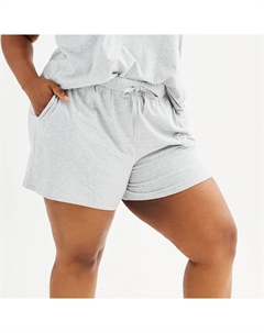 Плюс размер Хлопковые шорты для сна из модала, цвет Medium Cumulus Heather Sonoma goods for life