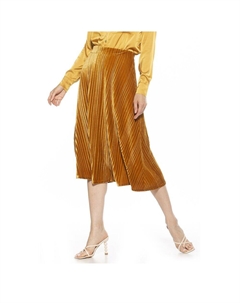 Женская плиссированная бархатная юбка миди Alaina, цвет Golden Alexia admor