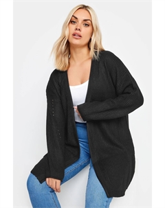 Базовый кардиган с твистом, черный Yours curve
