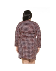 Плюс размер Платье с запахом Amelia, цвет Navy Geo Alexia admor