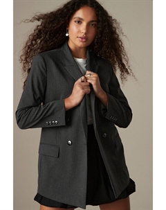 Двубортный блейзер, серый Next