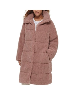 Женское длинное стеганое пальто из шерпы, цвет Mauve Levi's®