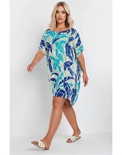 Легкое платье туника, синий Yours curve