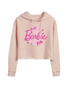 Укороченное худи с рисунком Barbie Glam для юниоров, розовый Licensed character