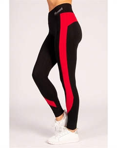 Женские леггинсы гонщики с вставками, черный Pineapple