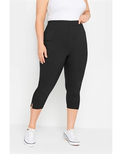 Укороченные брюки стрейч Bengaline, черный Yours curve