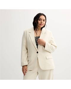 Блейзер больших размеров для юниоров на одной пуговице, цвет Bone So