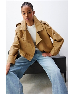 Укороченный тренч, коричневый Next