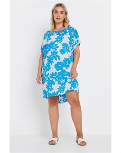 Легкое платье туника, синий Yours curve