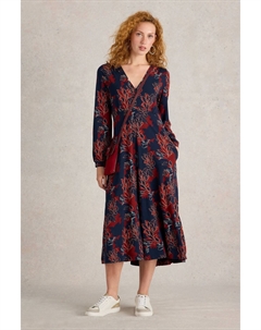 Платье миди Megan из джерси, фиолетовый White stuff