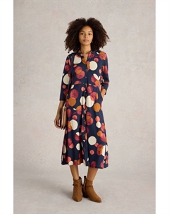 Платье рубашка из джерси Rua, синий White stuff