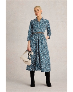 Платье рубашка из джерси Rua, синий White stuff