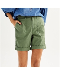 Удобные шорты-бермуды Petite, цвет Manolo Olive Sonoma goods for life